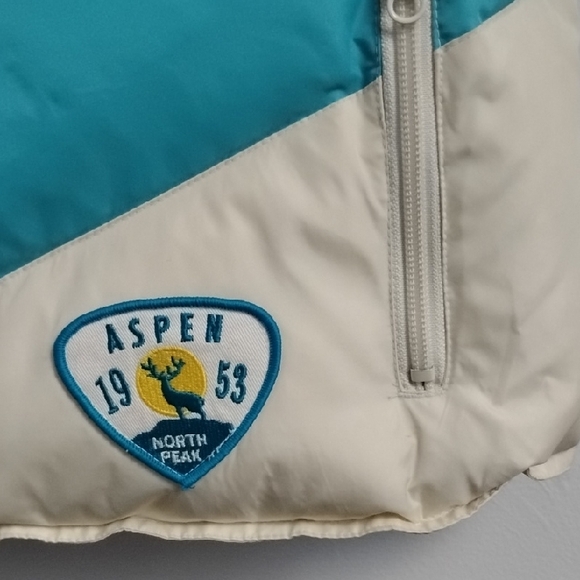 *RARE* 90s Y2K Vintage Old Navy Colorful Chevron/Floral Reversible Puffer Vest - Picture 3 of 16